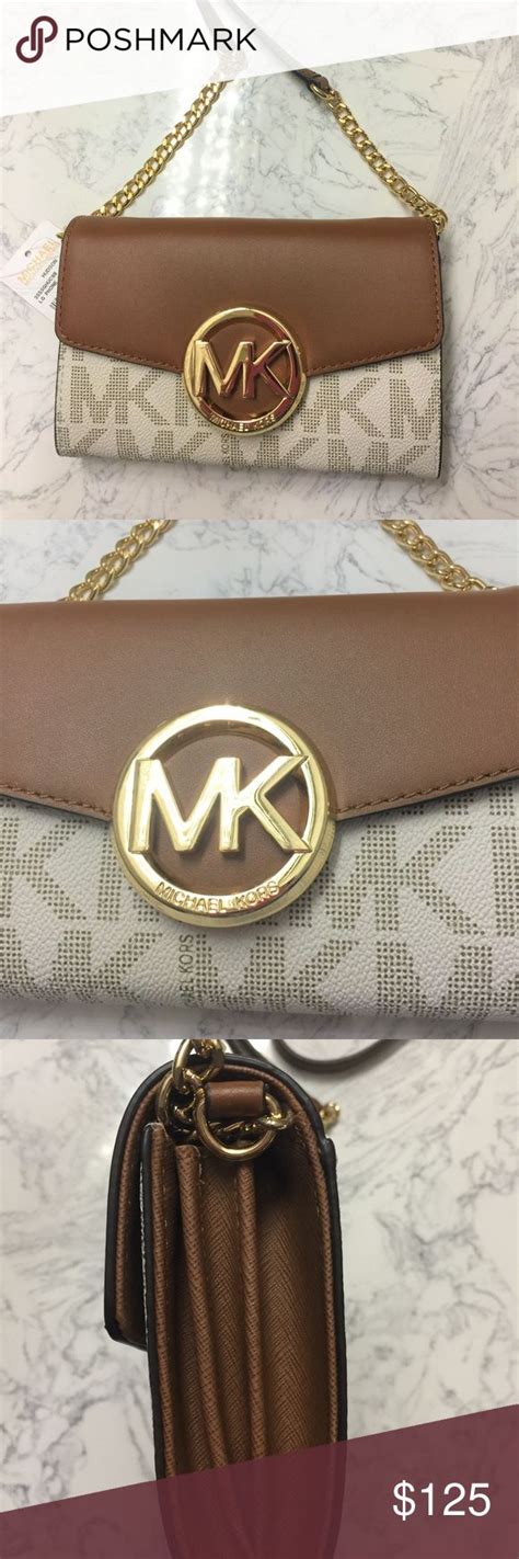 NWOT Michael Kors Hudson Large Phone Leather Crossbody Bag